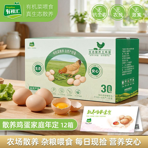无抗散养现捡鸡蛋30枚*12箱