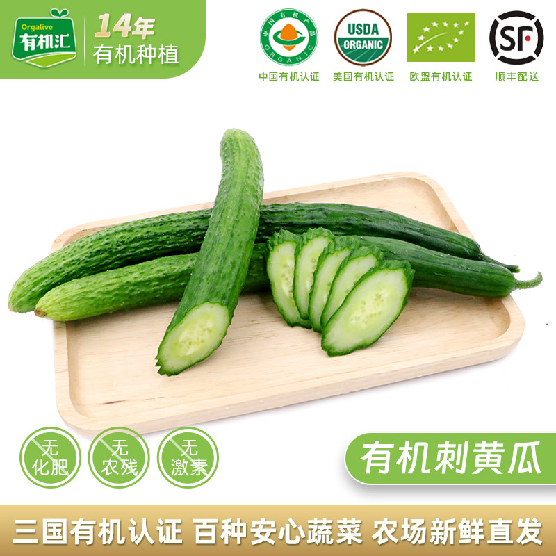 有机汇有机刺黄瓜 包邮装 无农残生吃蔬菜安疗辅食沙拉食材榨汁,水产肉类/新鲜蔬果/熟食,黄瓜,淘宝优惠券,粉丝福利购,淘宝优惠卷