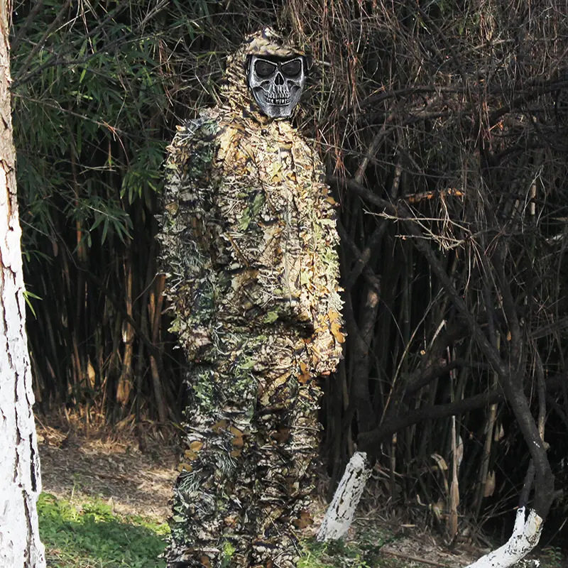 儿童吉利服套装亲子绝地求生伪装服套装吃鸡cs狙击手极地服草绿图片