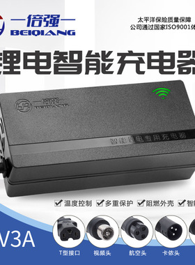 36V滑板车平衡车哈雷电动车锂电池充电器42V46.2V43.8V40.15V3A