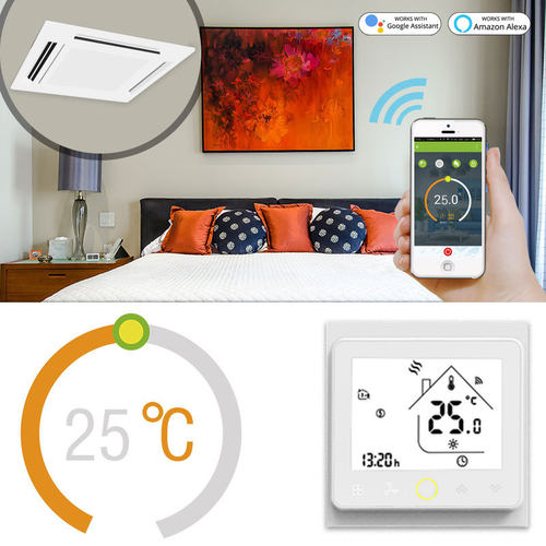 智能温度空调二管控制器 手机app语音wifi智能远程温度控制器 AL