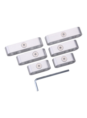 适用 SBC 350 7mm 8mm 9.5mm火花塞分线器 铝制 红 蓝 黑 银色