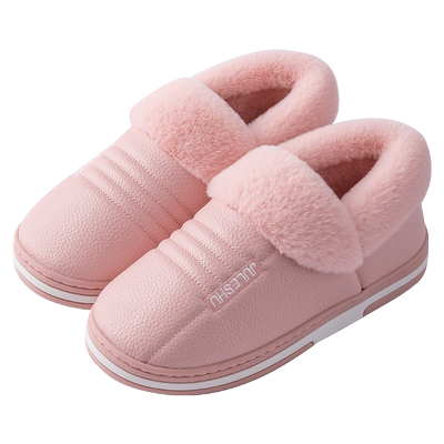 防水时尚防水PU包跟棉鞋包跟