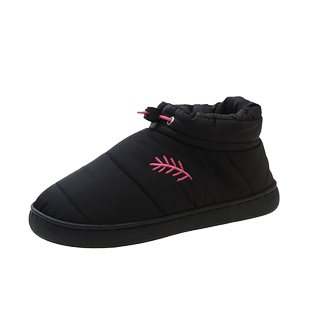 防水羽绒布棉拖鞋女冬季外穿加绒保暖月子鞋室内高帮包跟防滑棉鞋
