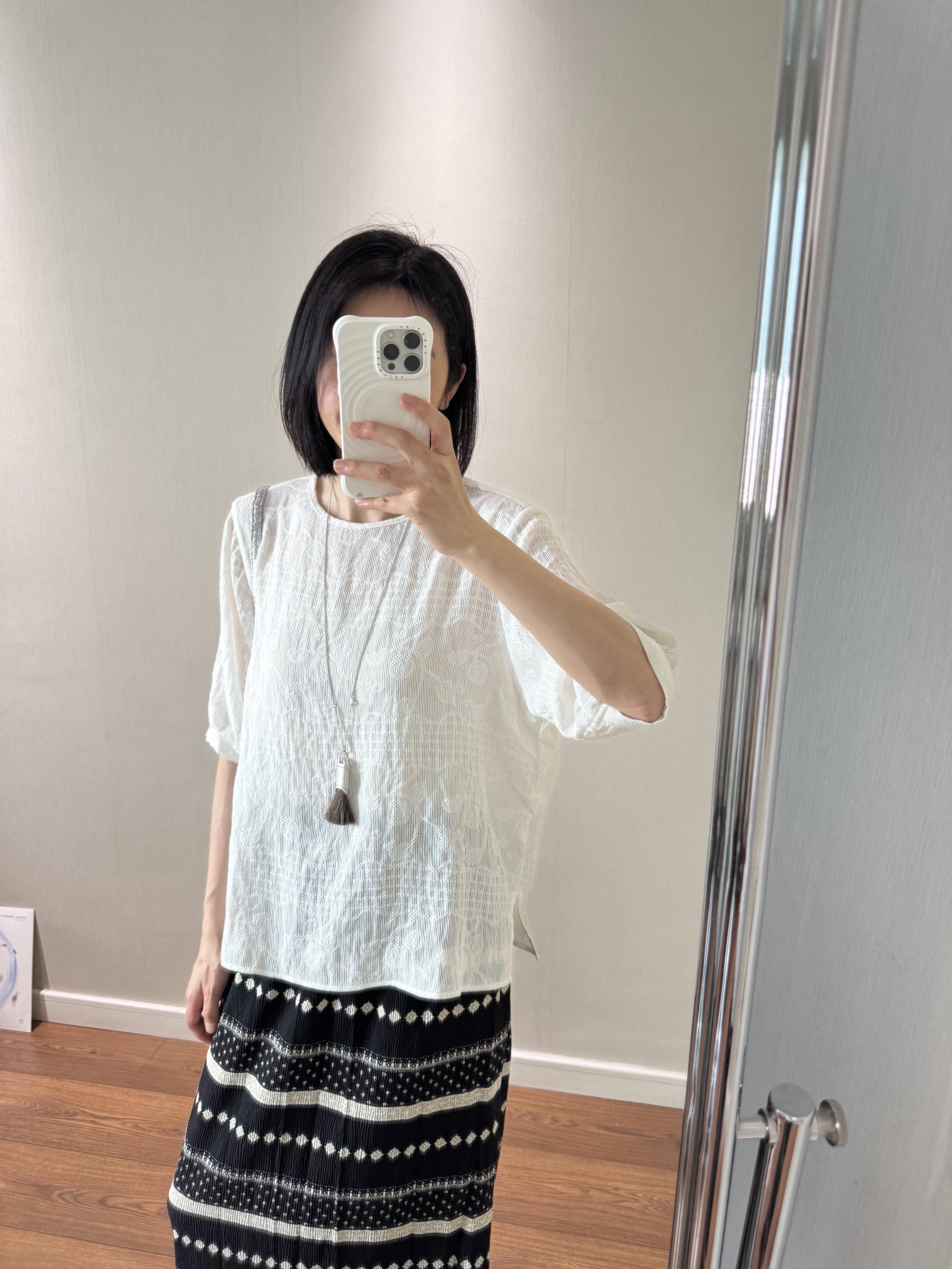 wenlustore夏季新款定制面料提花圆领套头罩衫衬衫女