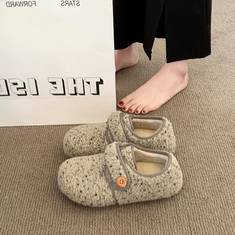 网红毛毛勃肯鞋女2025冬季新款加绒保暖棉鞋休闲魔术贴学生雪地靴,女鞋,勃肯鞋/软木鞋,淘宝优惠券,粉丝福利购,淘宝优惠卷