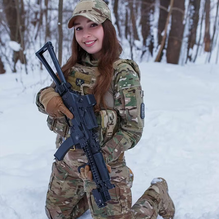 俄罗斯女兵全地形迷彩服套装军迷军版G4纯棉蛙服战术套服战斗服男