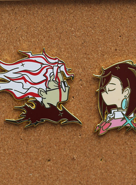 胆大党金属徽章当哒当动漫绫濑桃高仓健招财猫胸针书包装饰品pins