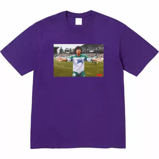 24Ss Maradona Tee Marana King Football Legend Character T-Shirt Men's and Women's Short Sleeve
