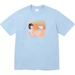 25Ss Mouse Tee Character Mouse Print Oil Painting Short-Sleeved Round Neck T-Shirt for Men and Women Pure Cotton Bottoming Shirt
