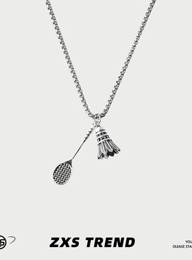 复古风百搭「一起打球吧」项链