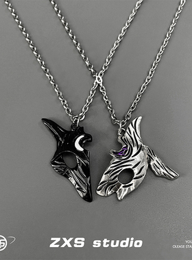 千与珏永猎双子情侣吊坠项链