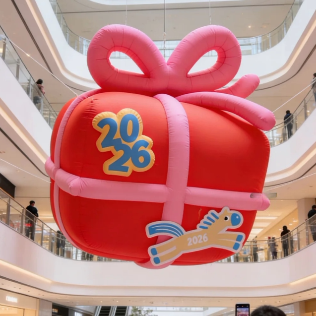 2026新年春节网红打卡景区商场古镇商业街道引流打卡礼物盒子气模,节庆用品/礼品,充气气模,淘宝优惠券,粉丝福利购,淘宝优惠卷