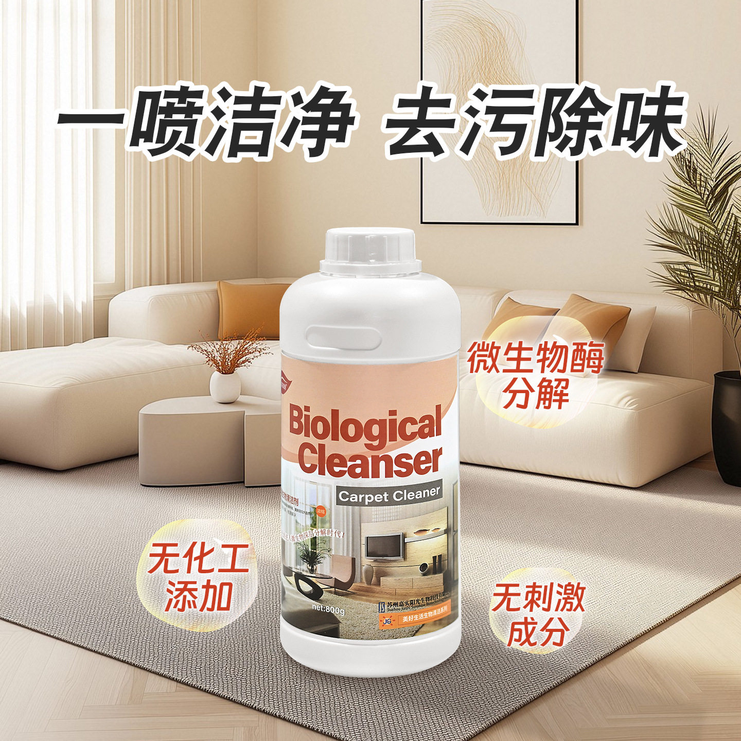 朗森清朗地毯专用清洁剂羊毛汽车沙发强力去污神器清洗剂免水洗
