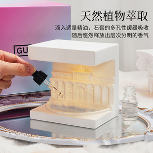 高级香薰小夜灯生日礼物送女生家居氛围感扩香石香氛石膏摆件礼盒