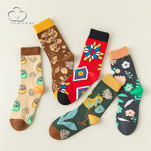 清仓 中筒棉袜女士潮流长筒袜夏季 满8元 袜子女春秋款 薄款 包邮