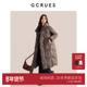 GCRUES商场同款 G10D09A2062 保暖防风厚外套 鸭绒长款 羽绒服女冬季