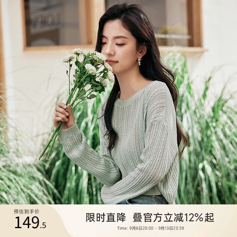 gcrues短款宽松软弱针织衫女图片