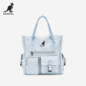 KANGOL双肩包女托特包两用大容量多功能旅行背包大学生书包电脑包