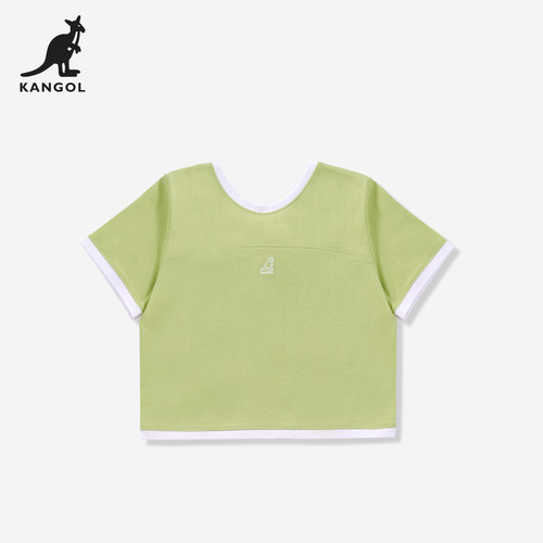 KANGOL纯棉设计感短袖t恤女夏