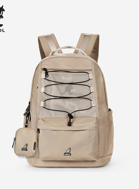 KANGOL大号书包男女同款大学生小众简约背包大容量防水电脑双肩包