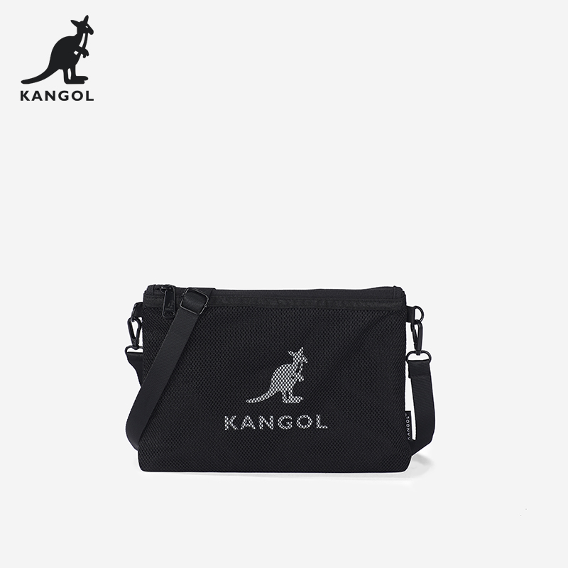 KANGOL网格装饰信封包小简约