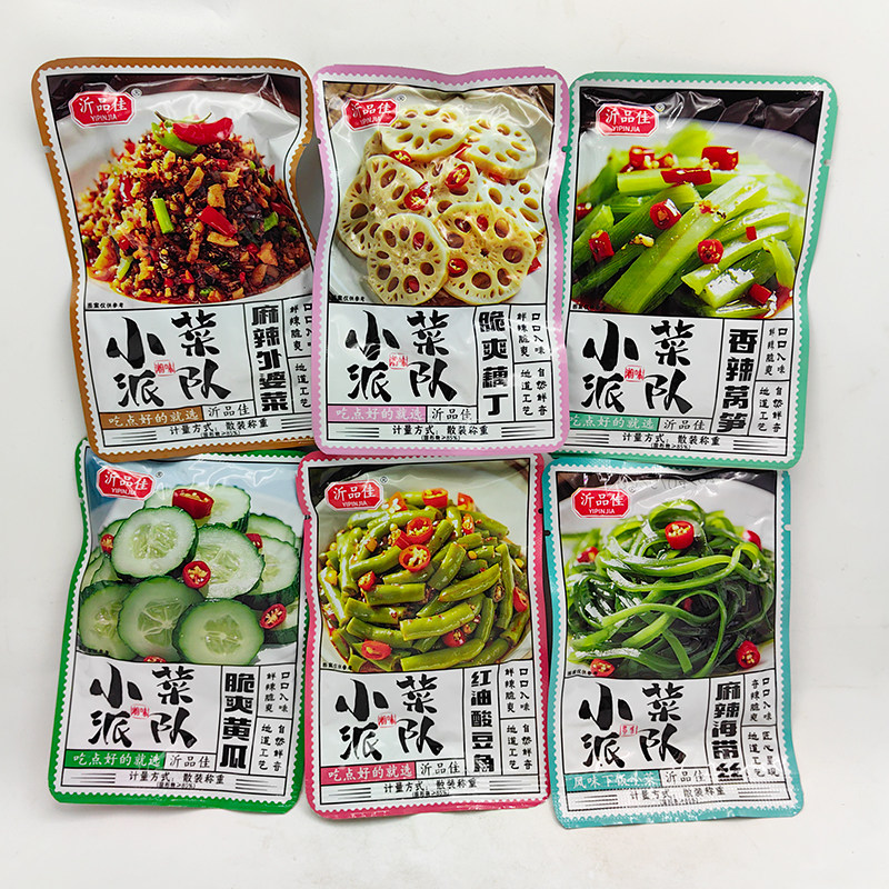 沂品佳小菜派对麻辣外婆菜海带丝脆爽藕丁黄瓜红油酸豆角香辣莴笋