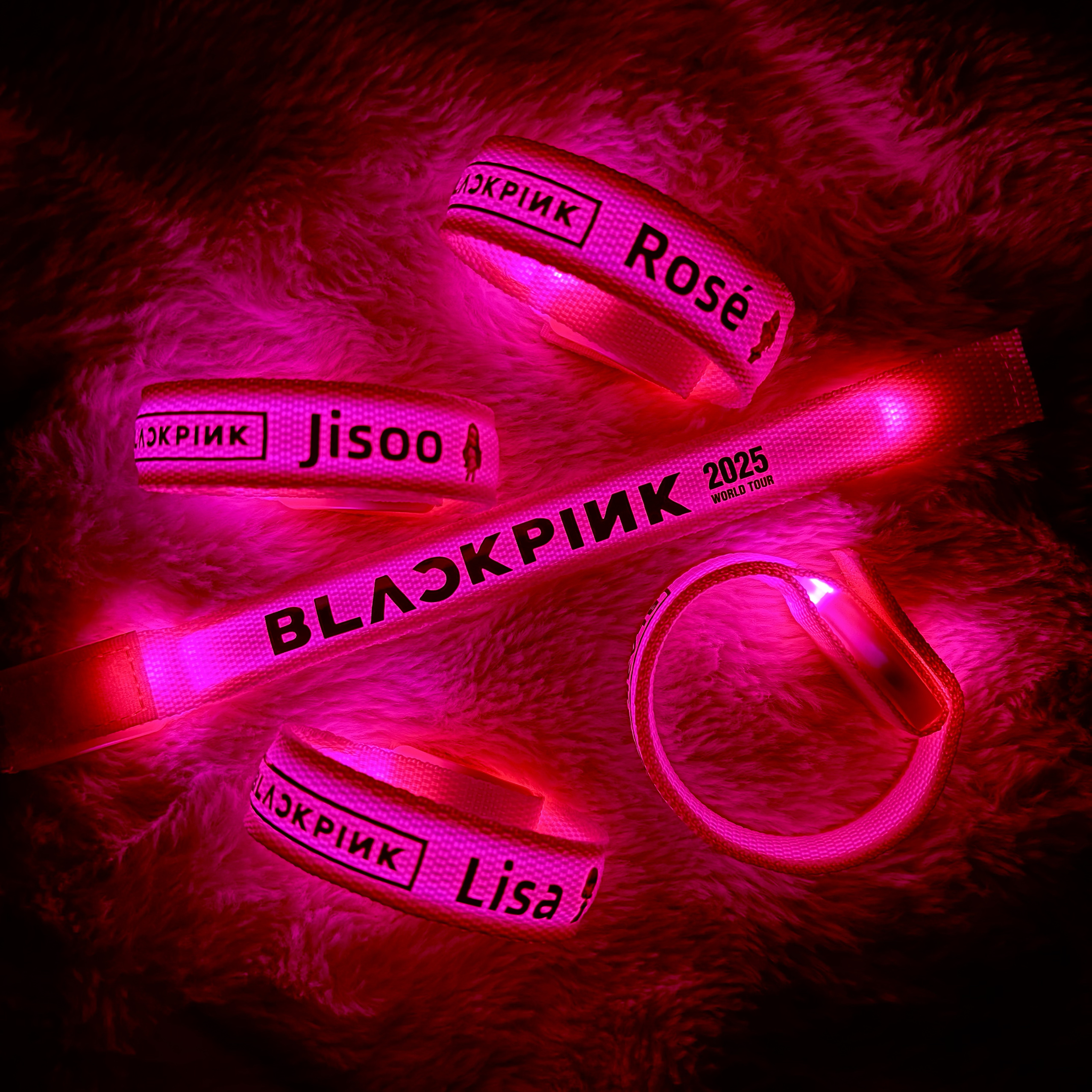 2025 BLACKPINK粉墨应援周边发光手环演唱会粉丝助威发光应援物