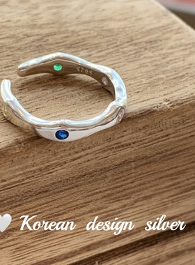 星辰大海 | 少女心小众设计925纯银戒指女宽高级感七彩钻指环ins