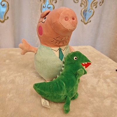 小猪毛绒玩具恐龙猪爸爸佩奇公仔乔治玩偶儿童布娃娃一家