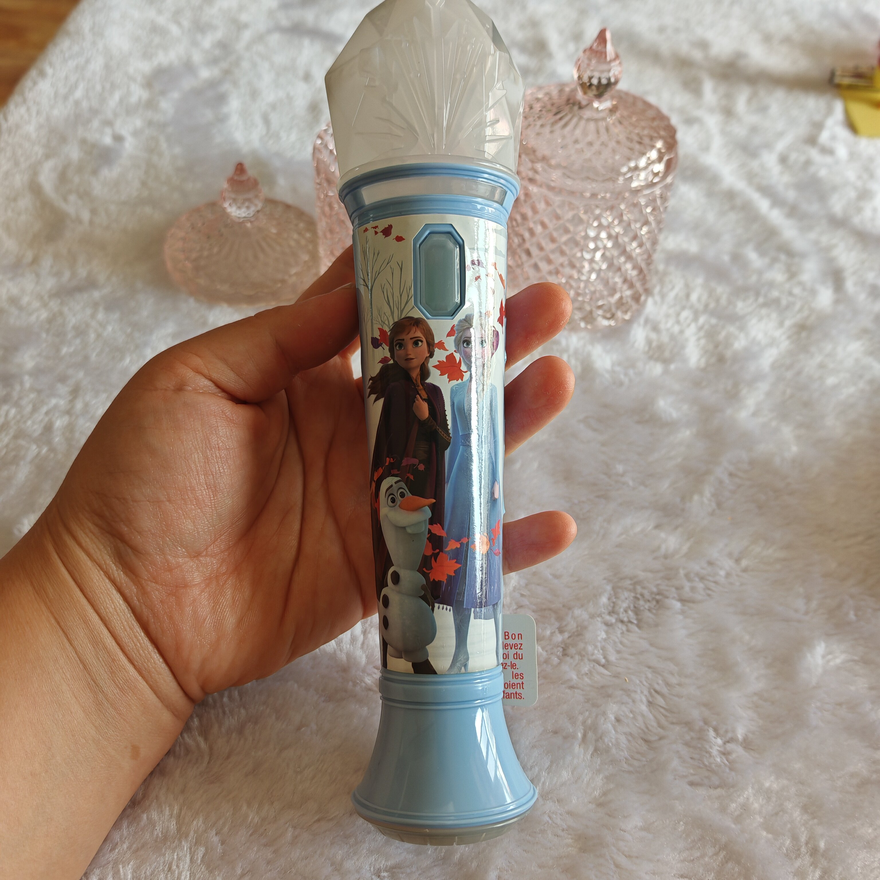 迪士尼动画片扩音器麦克风过家家玩具音乐伴奏演唱儿童音乐话筒