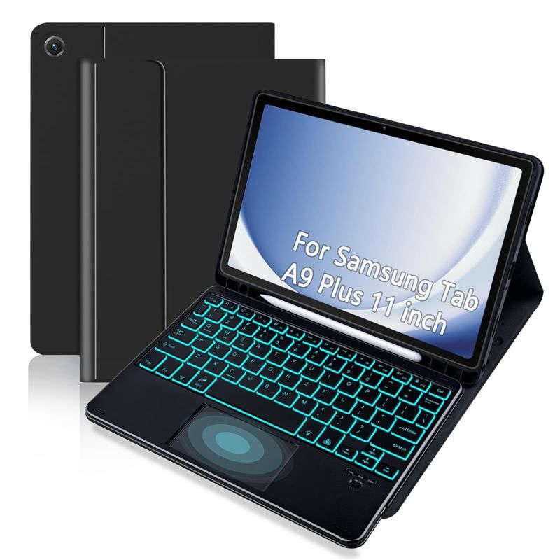 适用于三星tabA9+Plus11X215七彩背光触控蓝牙键盘保护套