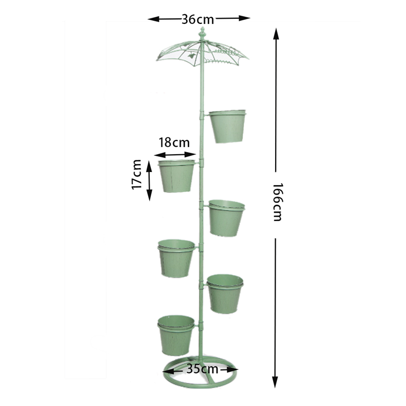 美式乡村铁艺雨伞桶花架橱窗装饰品店园阳台庭院家居落地摆件多层