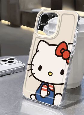 回头凯蒂猫适用苹果17PROMAX手机壳iPhone16新款15RO/14/13/12透