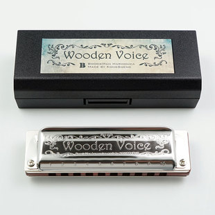 Wooden Voice WV东非小叶紫檀琴格 演奏级蓝调 蓝调 十孔口琴