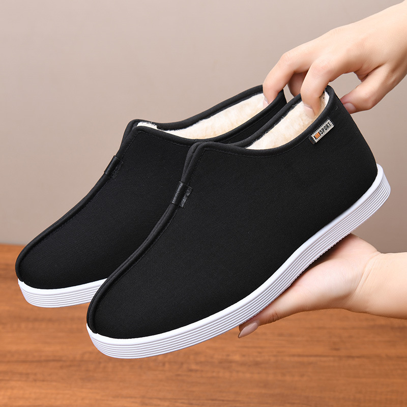 棉鞋男冬季加绒加厚羊毛保暖