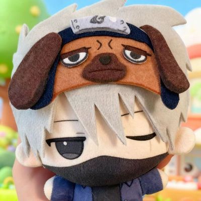 正版原创火影忍者旗木卡卡西10cm棉花娃娃周边玩偶公仔挂件