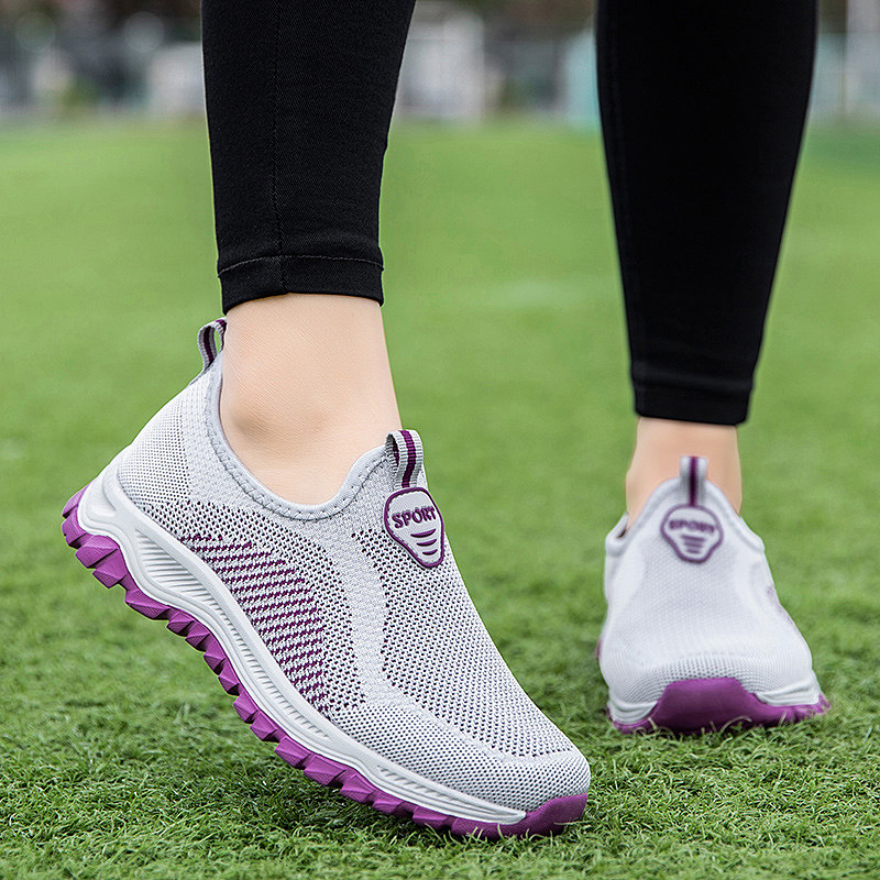 summer Mom shoes light the elderly Flat bottom leisure time Net surface ventilation gym shoes soft sole Middle and old age Walking shoesin the Women's Shoes, Low shoes  category - from Buy2taobao.com to provide professional Taobao agent buy service