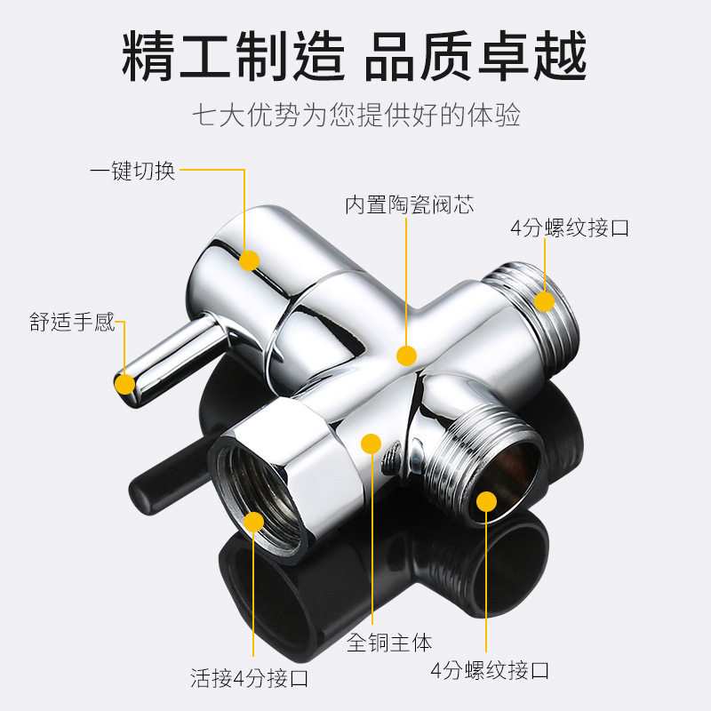 璟阳分水器全铜淋浴花洒分水器一