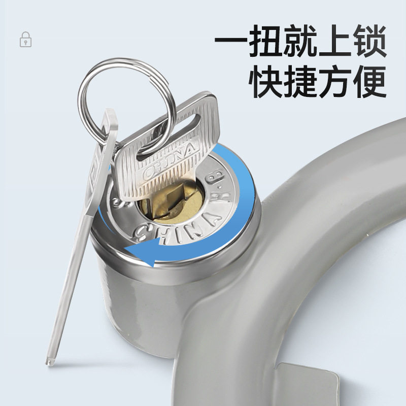 三板斧自行车锁包邮自行车锁防盗