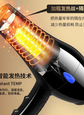 发廊高性能电吹风机理发店大功率大风力速干负离子家用吹风筒蓝光