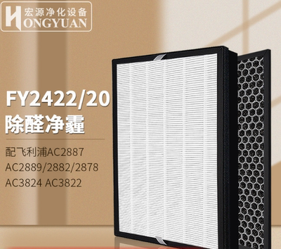 适配飞利浦净化器FY2422/2420过滤网AC2889/2882/2887滤网滤芯