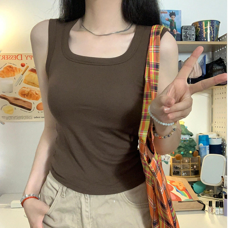 纯棉吊带背心女内搭2025夏新款打底大码胖MM修身外穿防走光上衣