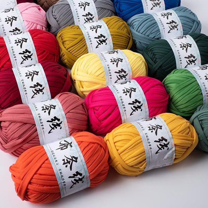 布条线手工编织材料包钩针勾拖鞋diy 织坐垫地毯玩偶勾包包线手编