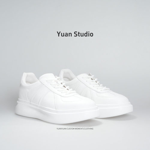 【YUAN】(巨轻）小白鞋X1035091-C31跟高4cm半码拍大