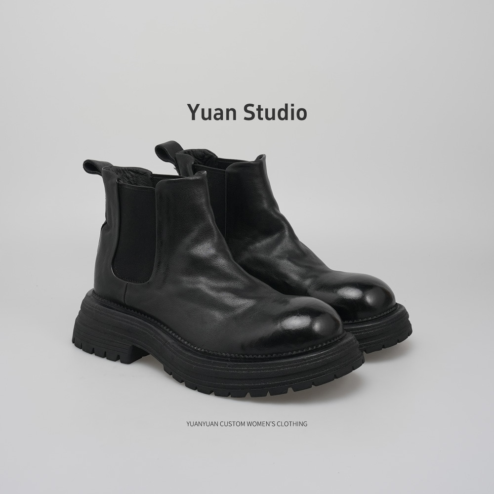 【圆圆专享】水洗牛皮绒里绒垫X22B012302-2R跟高4.5半码拍小