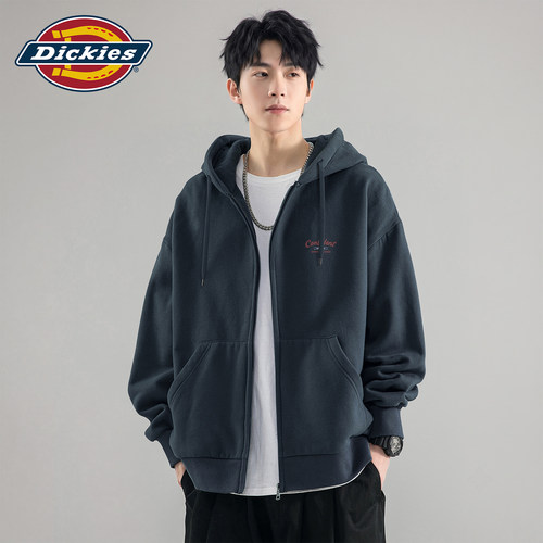 Dickies美式连帽开衫卫衣男款2026秋季新款重磅休闲男士外套衣服
