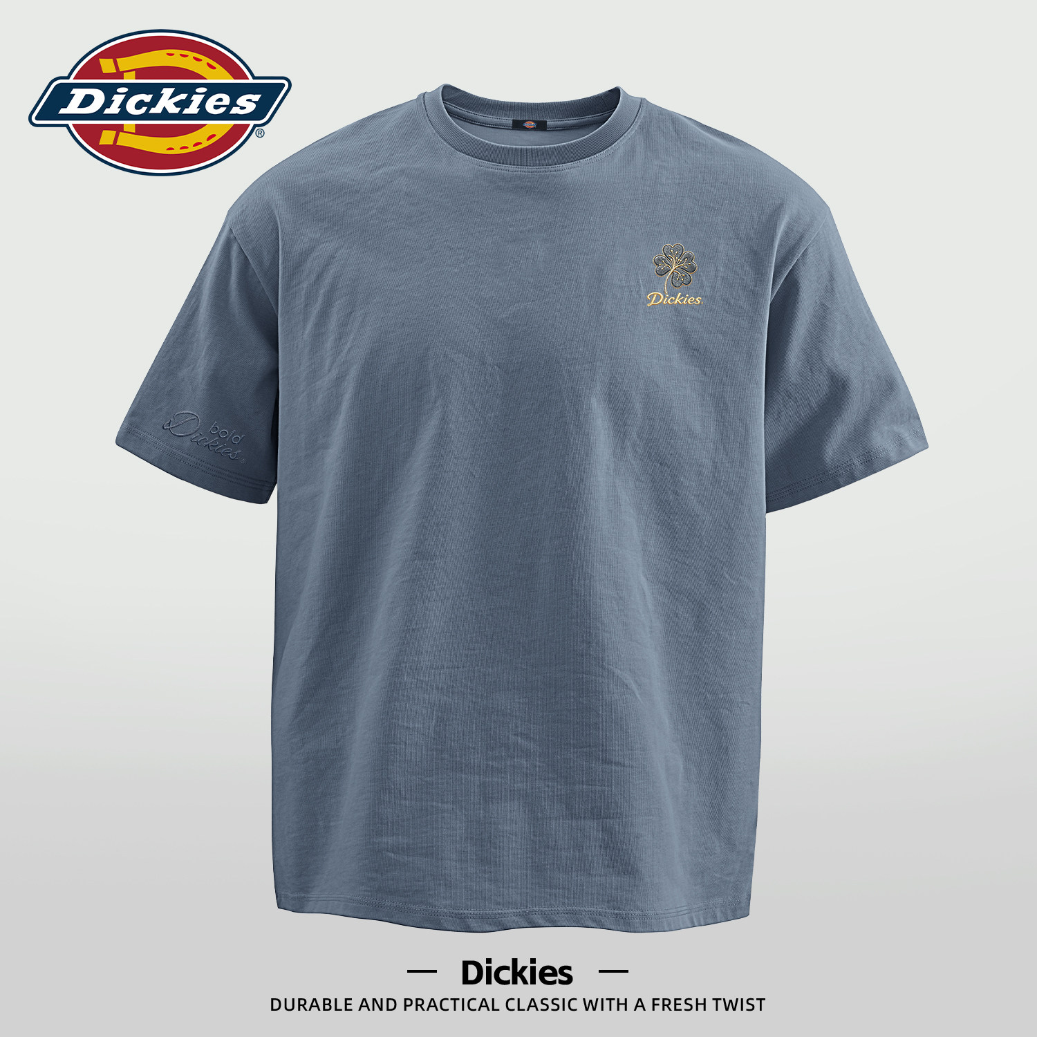 Dickies美式纯棉短袖T恤男夏季宽松圆领LOGO印花舒适透气休闲上衣