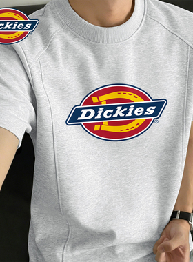 Dickies美式潮流短袖T恤男重磅白色休闲运动体恤衫夏季新款上衣男