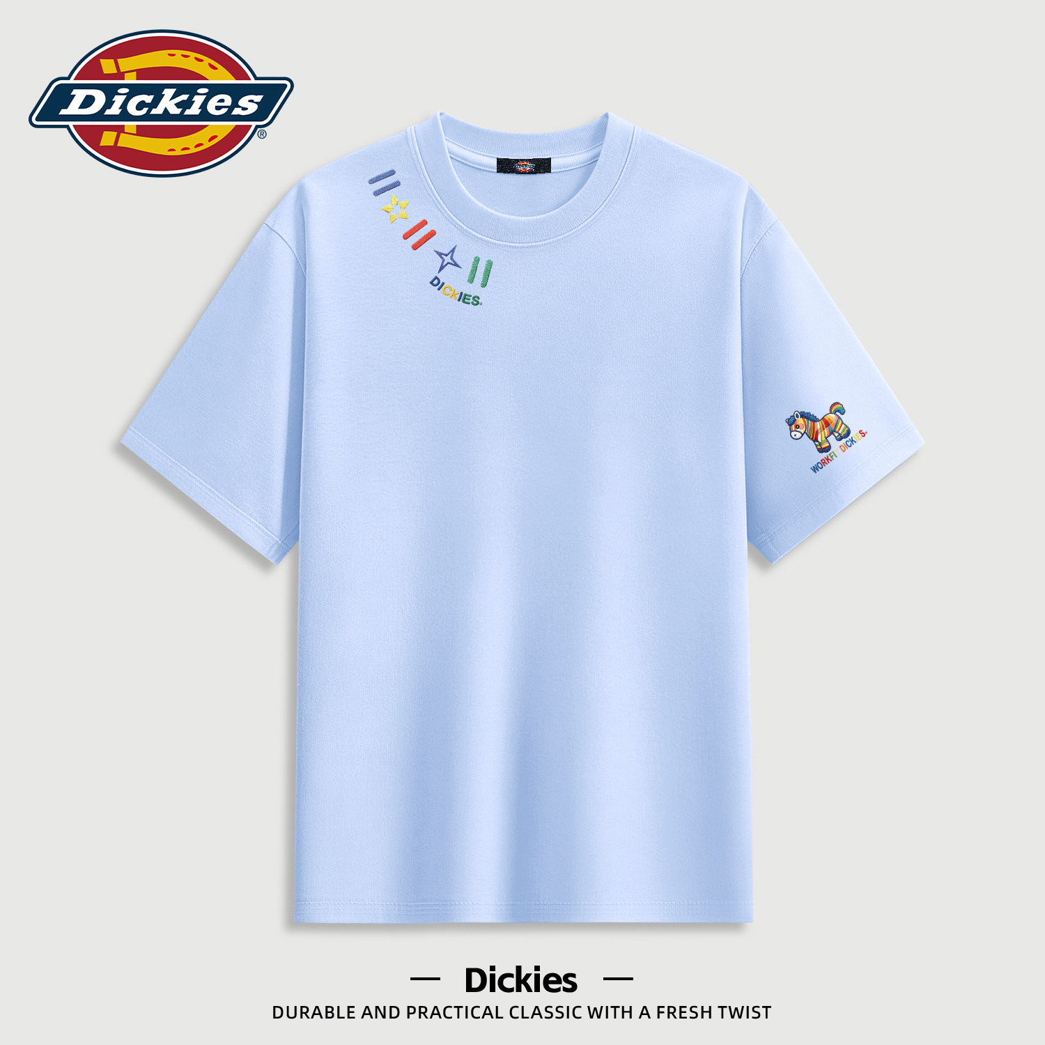 Dickies短袖T恤男款青少年2026夏季新款设计感青少年夏装半袖衣服